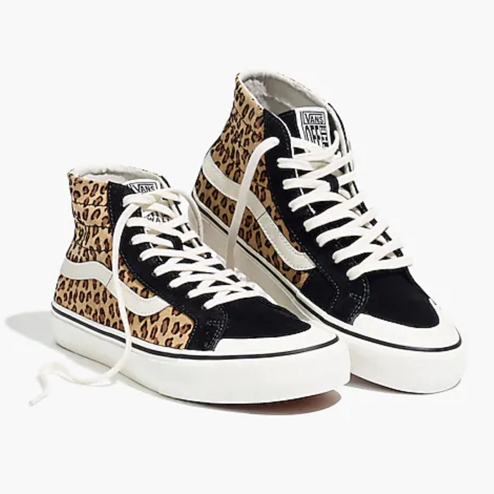 High rise vans- cheetah print